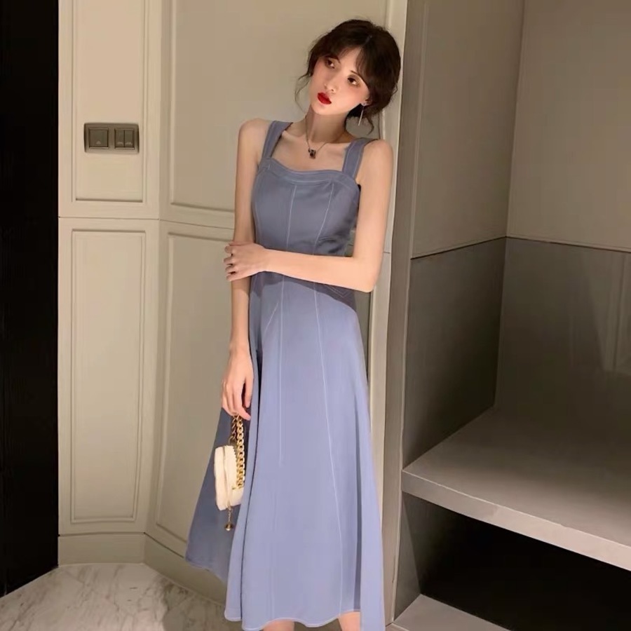 suspender French Blue dress fairy Mori summer 2021 new Korean fashion 77IH, Black;pink
suspender French Blue dress fairy Mori summer 2021 new Korean fashion 77IH, Black;pink