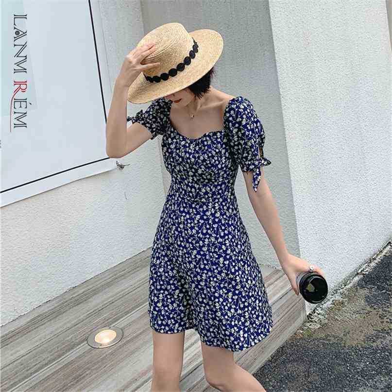 Women' Printed Blue Dress Square Collar Short Sleeve Loose Temperament Sweet Fashion Trendy Summer 2E1266 210526
Women' Printed Blue Dress Square Collar Short Sleeve Loose Temperament Sweet Fashion Trendy Summer 2E1266 210526