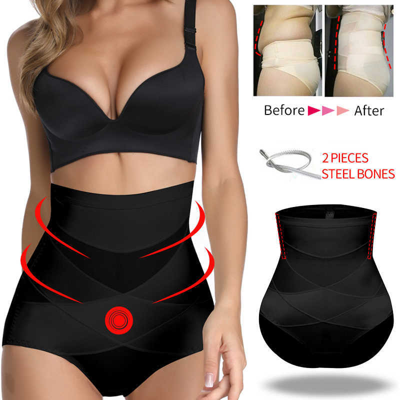 Miss Moly Woman Shapewear Tummy Control Panty High Shaping Panties Slimming Body Shaper Belly Shapers Waist Trainer Corset, Sky blue