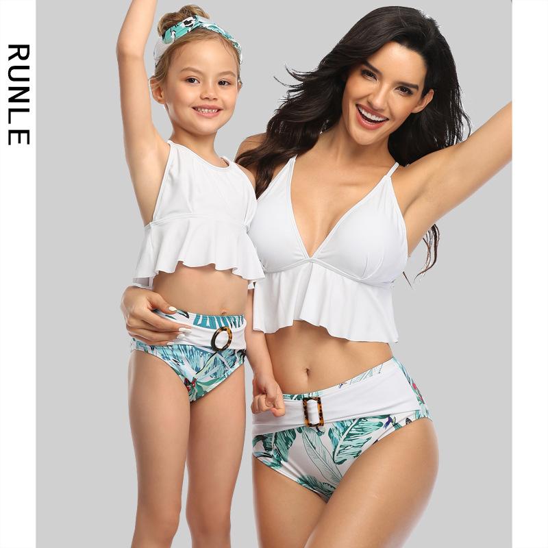 Parent Child Swimsuit Women Bikini 2021 Swimwear Push Up Whole Fused Bikiny Set Split High Waist Sexy Dot Polyester One-Piece Suits
Parent Child Swimsuit Women Bikini 2021 Swimwear Push Up Whole Fused Bikiny Set Split High Waist Sexy Dot Polyester One-Piece Suits