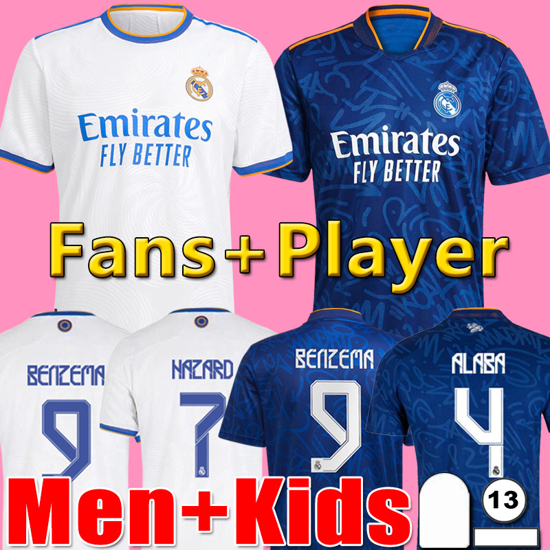 REAL MADRID jerseys 21 22 soccer football shirts ALABA HAZARD BENZEMA ASENSIO MODRIC MARCELO camiseta men kids kit 2021 2022 uniforms away home fans player version, P11 20 21 home kids
REAL MADRID jerseys 21 22 soccer football shirts ALABA HAZARD BENZEMA ASENSIO MODRIC MARCELO camiseta men kids kit 2021 2022 uniforms away home fans player version, P11 20 21 home kids