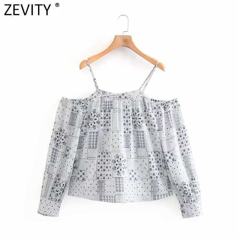 Zevity Women Fashion Geometric Patchwork Print Sling Blouse Female Off Shoulder Casual Smock Shirts Chic Blusas Tops LS9231 210603, As pic ls9231ld
Zevity Women Fashion Geometric Patchwork Print Sling Blouse Female Off Shoulder Casual Smock Shirts Chic Blusas Tops LS9231 210603, As pic ls9231ld