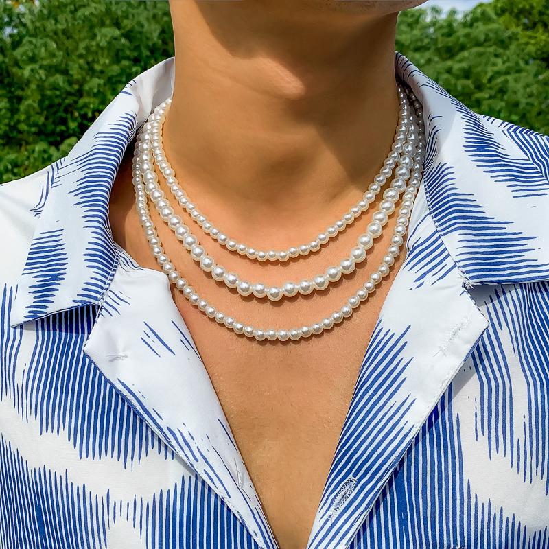Chokers Trendy Pearl Beads Short Choker Necklace Set For Men/Women Fashion Layered Beaded Chain On The Neck 2022 Jewelry Collar
Chokers Trendy Pearl Beads Short Choker Necklace Set For Men/Women Fashion Layered Beaded Chain On The Neck 2022 Jewelry Collar