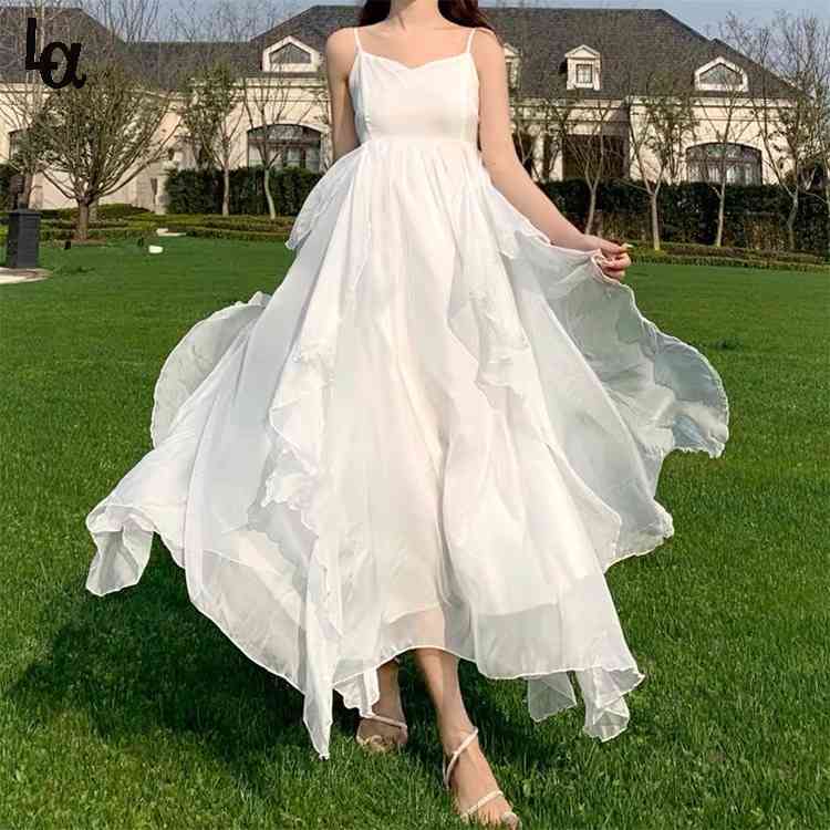 Summer Women Maxi Long Sundress Suspenders Solid Ruffls Fairy Vestidos Elegant Holiday Beach Romantic Dress 210519, Only cardigan
Summer Women Maxi Long Sundress Suspenders Solid Ruffls Fairy Vestidos Elegant Holiday Beach Romantic Dress 210519, Only cardigan