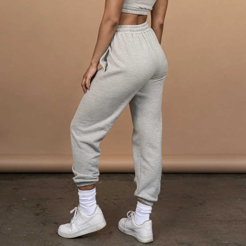 Colysmo White Joggers Women High Waist Sweatpants Korean Style Casual Long Pants Solid Color Loose Baggy Summer Trousers 210527