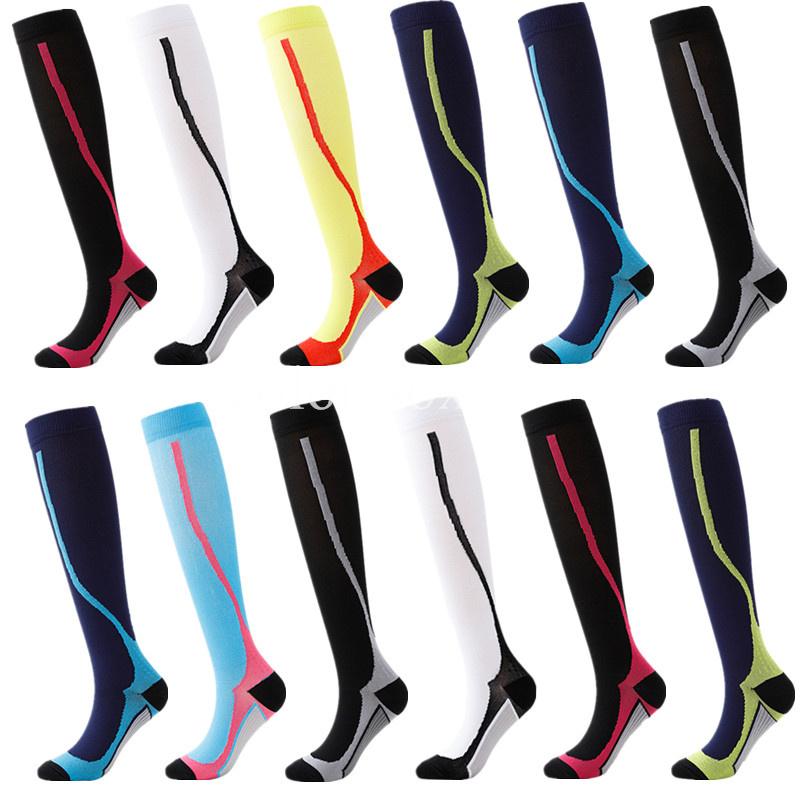 Sports Socks Running Compression 20-30mmhg For Marathon Cycling Football Varicose Veins Stockings Men Women 1 Pair, Black
Sports Socks Running Compression 20-30mmhg For Marathon Cycling Football Varicose Veins Stockings Men Women 1 Pair, Black