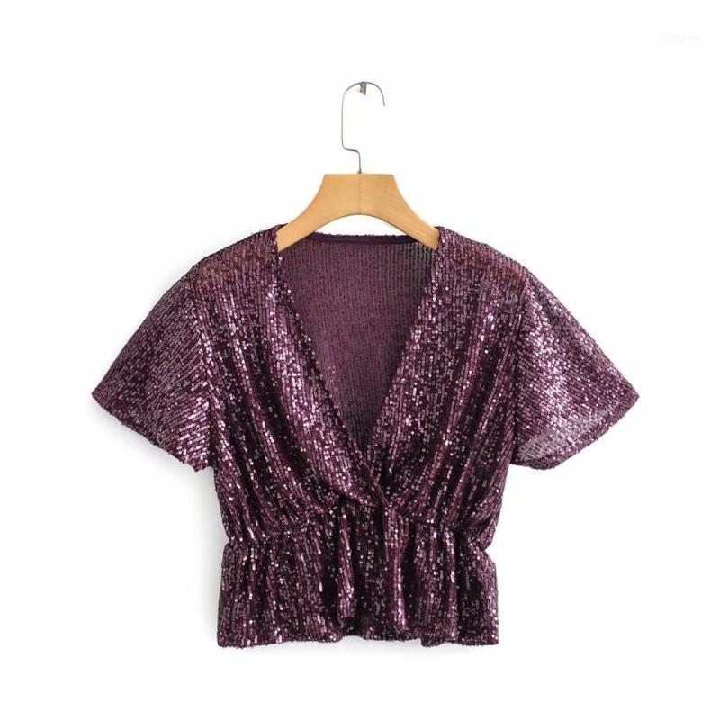 Women Sexy Cross V Neck Casual Sequins Smock Blouse Office Lady Elastic Waist Shirts Brand Short Femininas Tops LS6142, As pic ls6142jixuec
Women Sexy Cross V Neck Casual Sequins Smock Blouse Office Lady Elastic Waist Shirts Brand Short Femininas Tops LS6142, As pic ls6142jixuec