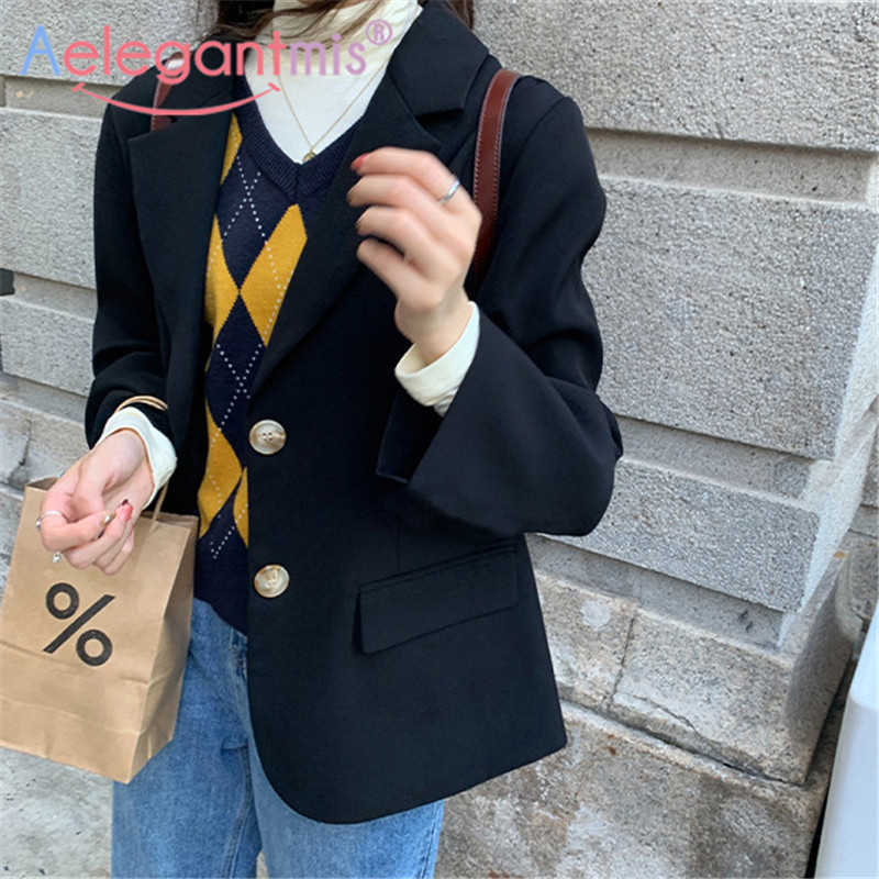 Aelegantmis Women Casual Black Blazer Jacket Office Lady Pockets Work Suit Coat Ladies Business Pink Blazers Outerwear OL 210607
Aelegantmis Women Casual Black Blazer Jacket Office Lady Pockets Work Suit Coat Ladies Business Pink Blazers Outerwear OL 210607