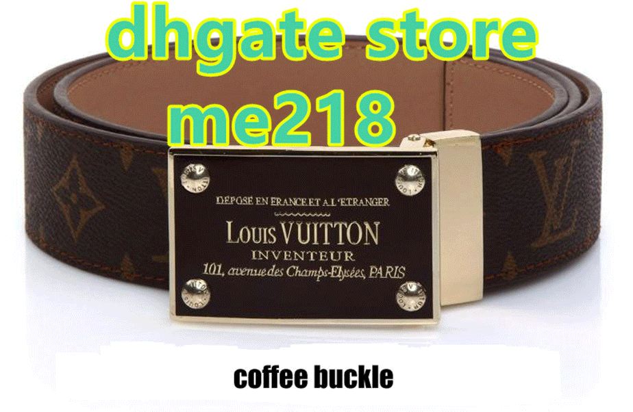 Fashion Square Buckle Genuine Leather Belt Width 3.8cm Highly Quality Women Mens Belts xtjgxjx, Black;brown
Fashion Square Buckle Genuine Leather Belt Width 3.8cm Highly Quality Women Mens Belts xtjgxjx, Black;brown