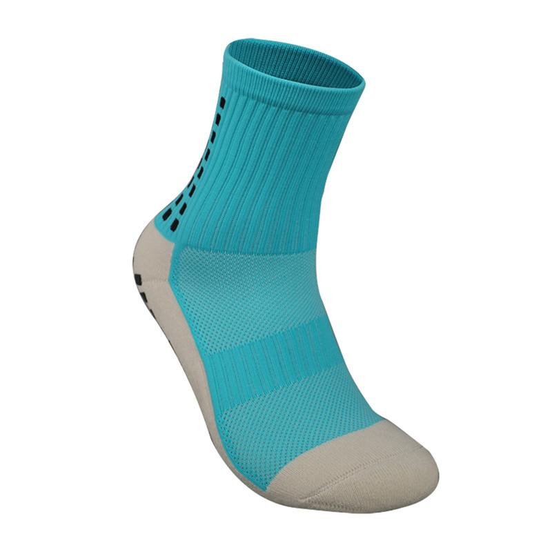 Men's Breathable Compression For Running, Soccer, Basketball, Cycg - Cotton, Non-Slip Grip, Crew Socks