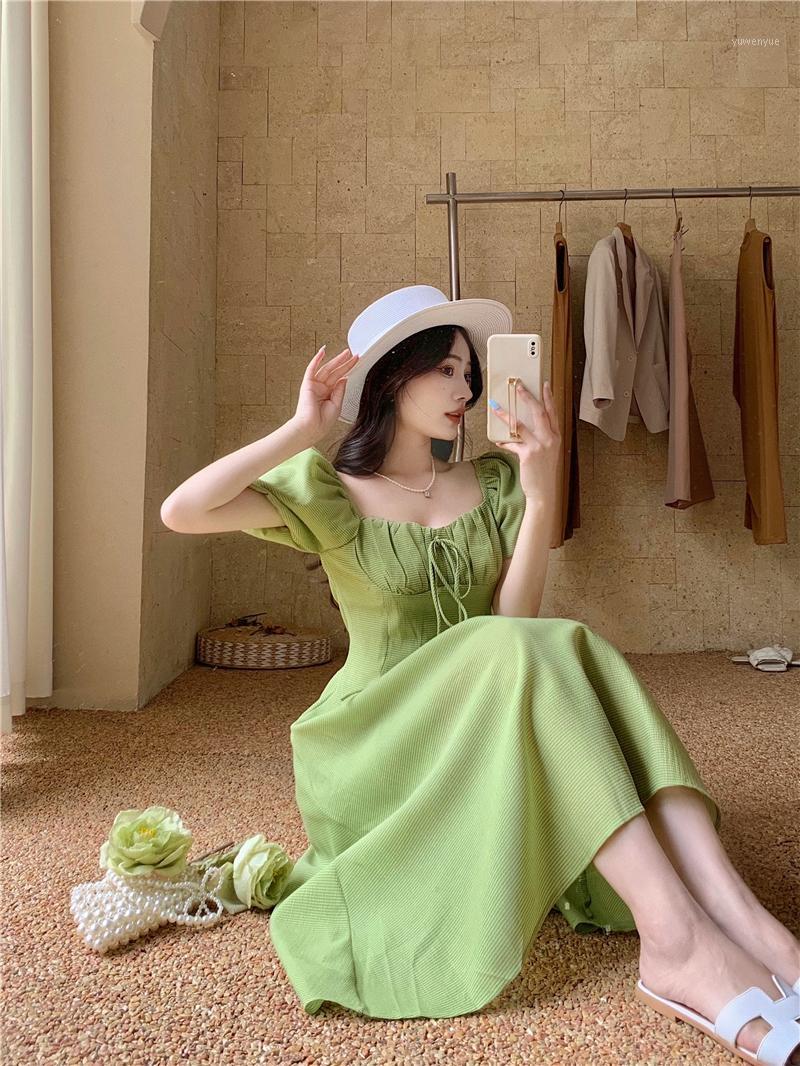 Casual Dresses To Film French Texture Lines Hubble-bubble Sleeve Niche Restoring Ancient Ways Design Feeling Waist Backless Dress, See chart
Casual Dresses To Film French Texture Lines Hubble-bubble Sleeve Niche Restoring Ancient Ways Design Feeling Waist Backless Dress, See chart