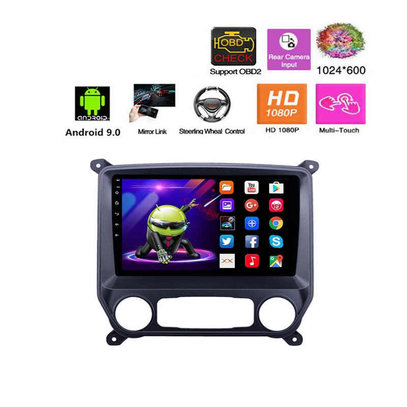 10.1 inch car dvd Android GPS Navigation Radio Player for chevy Chevrolet Colorado 2014-2018 with USB WIFI AUX support DVR