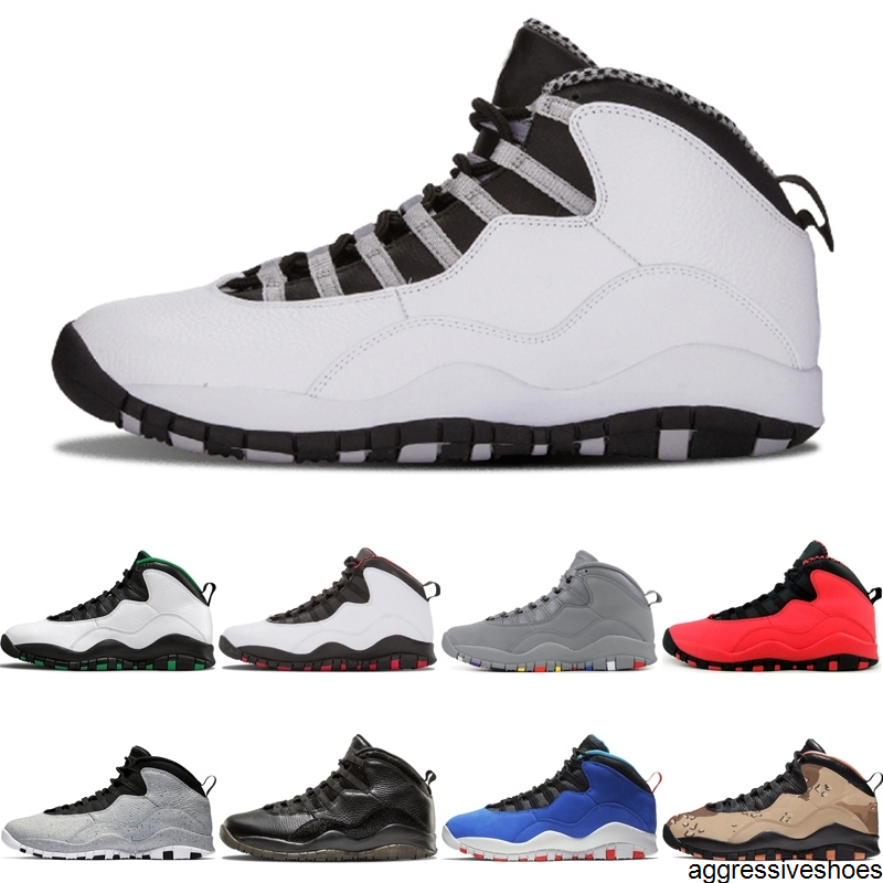 Designer 10 10s Jumpman Basketball Shoes Seattle GS Fusion Red Chicago Cement I'm back steel grey mens sport sneakers trainers 7-13
Designer 10 10s Jumpman Basketball Shoes Seattle GS Fusion Red Chicago Cement I'm back steel grey mens sport sneakers trainers 7-13