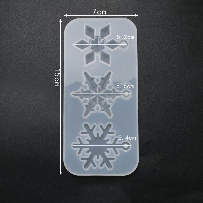 1Pcs Christmas Ornament Cake Mould Transparent Multi Purpose Silicone Craft Jewelry Making Soft DIY Handmade Tools