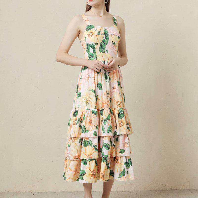 Casual Dresses 2021 Summer Runway Style Bohemian Retro Print Sexy Off-Shoulder Ruffle Sling Mid-Length Dress High Quality Women' Clothing, Multi
Casual Dresses 2021 Summer Runway Style Bohemian Retro Print Sexy Off-Shoulder Ruffle Sling Mid-Length Dress High Quality Women' Clothing, Multi