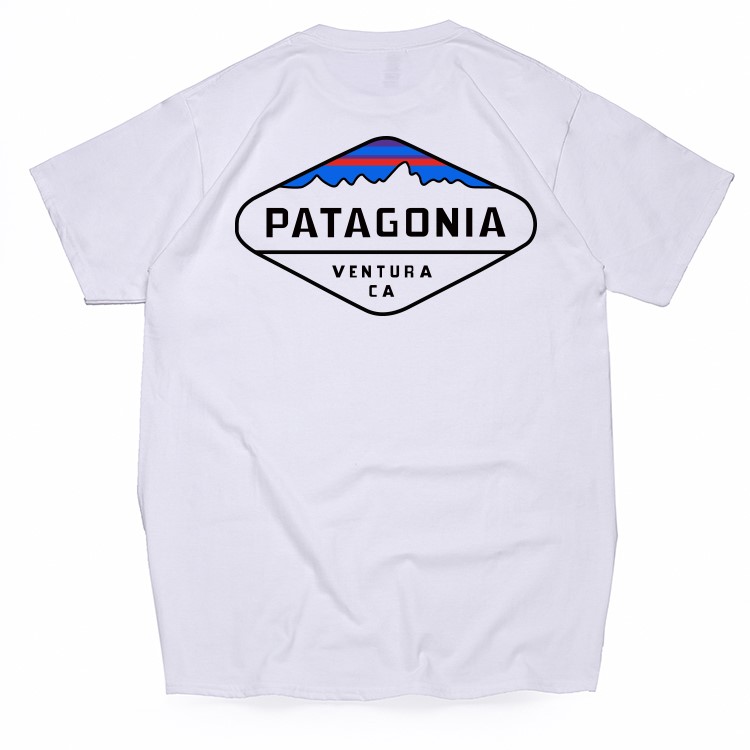 

Fashion High Quality Patagonia Tee From Designer Brand Summer Tops Short Sleeve Tshirt Mens Tops Streetwear, White;black