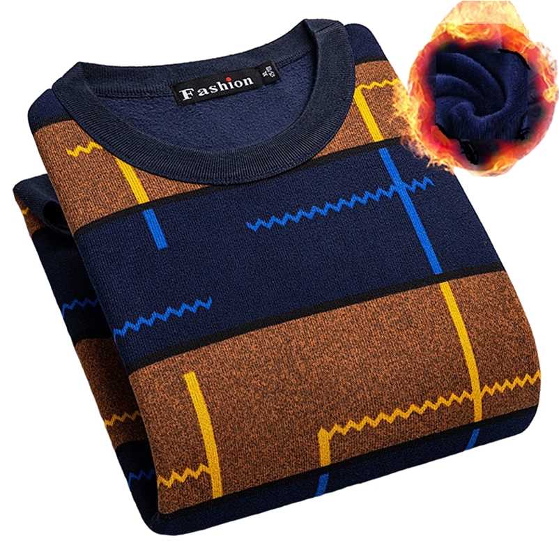 Sweater Men Winter Thin fleece O-neck Thermal Men Clothes Knitted Striple Slim Fit Pullover Pull Homme 211018, L(45-55kg)
Sweater Men Winter Thin fleece O-neck Thermal Men Clothes Knitted Striple Slim Fit Pullover Pull Homme 211018, L(45-55kg)