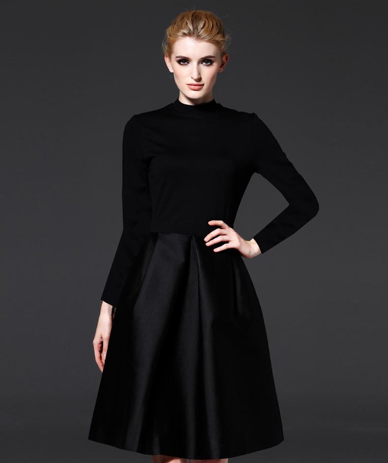 Casual Dresses High Quality Brand 2021 Autumn Style Elegant Party Dress Women Black Long Sleeve O-neck A-line Slim Runway
Casual Dresses High Quality Brand 2021 Autumn Style Elegant Party Dress Women Black Long Sleeve O-neck A-line Slim Runway