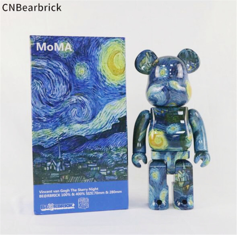 New style 400% 28CM Bearbrick The ABS Famous Painter starry sky Fashion bear Chiaki figures Toy For Collectors Be@rbrick Art Work model deco
New style 400% 28CM Bearbrick The ABS Famous Painter starry sky Fashion bear Chiaki figures Toy For Collectors Be@rbrick Art Work model deco