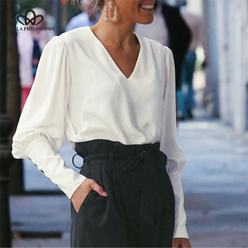 Women' Blouses & Shirts Wonder 2021 SpringV-neck Women Blouse Full Sleeve Button White Lady Shirt Female Office Chiffon Tops, Bl026sh
Women' Blouses & Shirts Wonder 2021 SpringV-neck Women Blouse Full Sleeve Button White Lady Shirt Female Office Chiffon Tops, Bl026sh