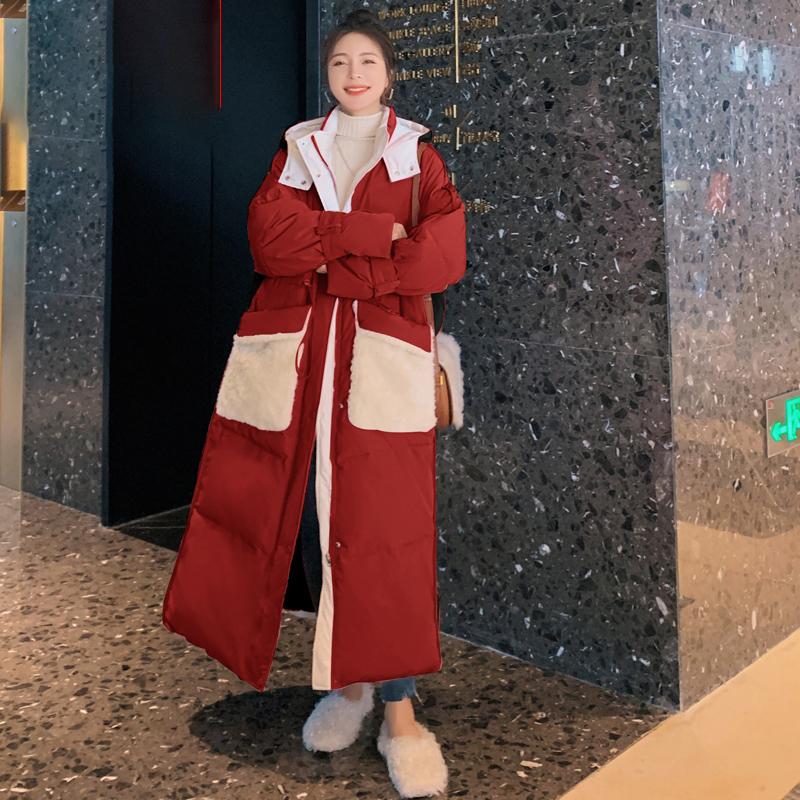 Women's Down & Parkas Winter Padded Jacket Female Loose Long Hooded Thick Casual Stitching Fashion Women Protect Against The Cold Windproof, Black
Women's Down & Parkas Winter Padded Jacket Female Loose Long Hooded Thick Casual Stitching Fashion Women Protect Against The Cold Windproof, Black
