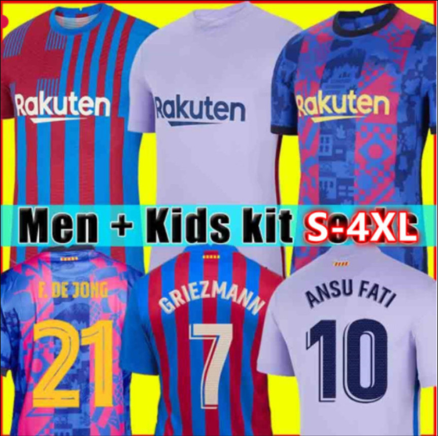 S-4XL soccer jersey PEDRI GRIEZMANN Kun Aguero BARCA Dani Alves 2021 2022 men + kids sets F. DE JONG DEST kit shirts home away third jersey, Home-kids
S-4XL soccer jersey PEDRI GRIEZMANN Kun Aguero BARCA Dani Alves 2021 2022 men + kids sets F. DE JONG DEST kit shirts home away third jersey, Home-kids