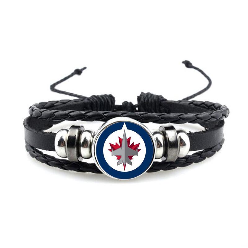Charm Bracelets 10pcs/lot Hockey Sports Bracelet Winnipeg Charms Jets Leather Bangle Paracord Survival Fans Jewelry, Golden;silver
Charm Bracelets 10pcs/lot Hockey Sports Bracelet Winnipeg Charms Jets Leather Bangle Paracord Survival Fans Jewelry, Golden;silver