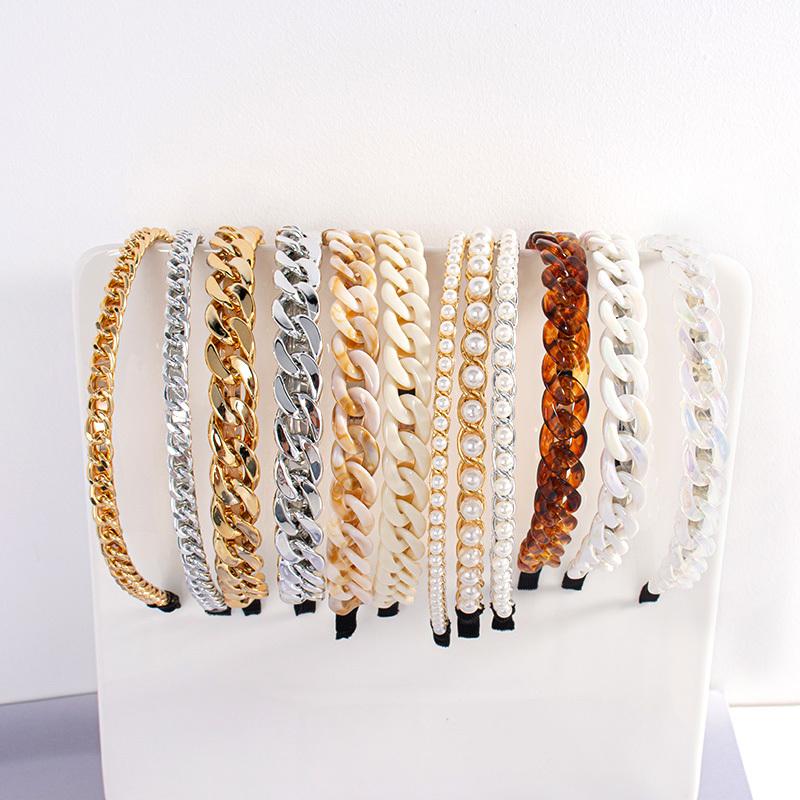 hair accessories fashion acrylic chains hairbands for women vintage metal imitation pearl hoop headbands girls bands bezel
hair accessories fashion acrylic chains hairbands for women vintage metal imitation pearl hoop headbands girls bands bezel