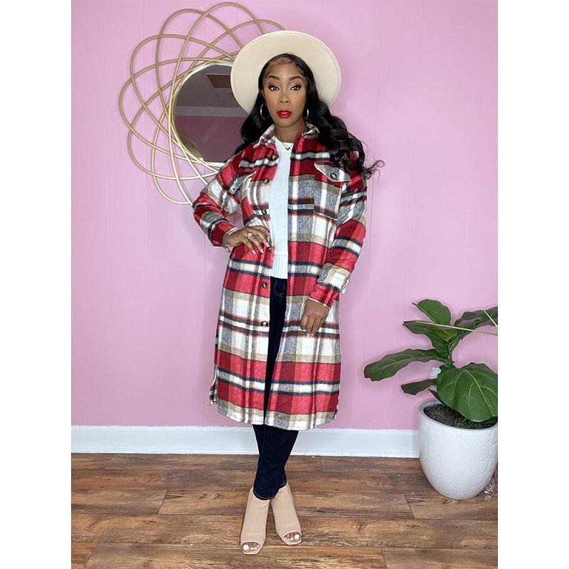 Women' Trench Coats 2021 Autumn/Winter Fashion Street Tweed Coat Commuting Temperament Plaid Trend Leisure Versatile Long Windbreaker, Yy6560-1
Women' Trench Coats 2021 Autumn/Winter Fashion Street Tweed Coat Commuting Temperament Plaid Trend Leisure Versatile Long Windbreaker, Yy6560-1