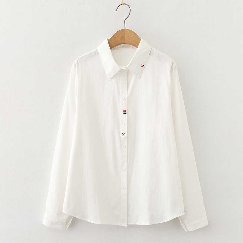 Corduroy Shirts Womens Tops And Blouses Long Sleeve Spring Ladies Embroidery Loose Boyfriend Style Shirt students top 210604, White
Corduroy Shirts Womens Tops And Blouses Long Sleeve Spring Ladies Embroidery Loose Boyfriend Style Shirt students top 210604, White