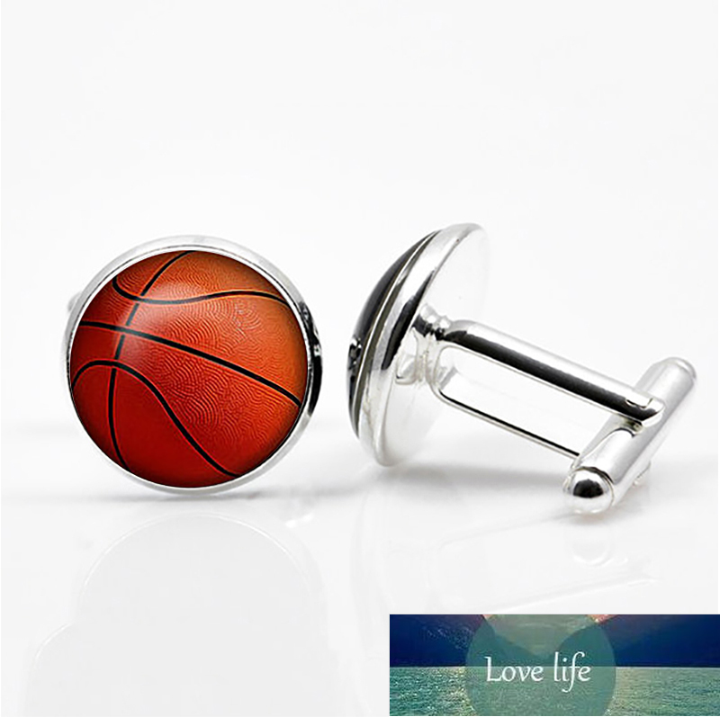 Basketball Cufflinks Silver Color Plated Basket Ball Cuff Links Men and Women Sport Fans Accessories Factory price expert design Quality Latest Style Original
Basketball Cufflinks Silver Color Plated Basket Ball Cuff Links Men and Women Sport Fans Accessories Factory price expert design Quality Latest Style Original