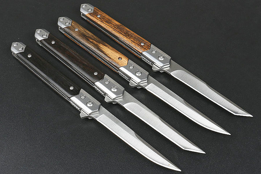 Top Quality FA58 Flipper Folding Knife 3Cr13Mov Satin Blade Wood + Steel Handle Outdoor EDC Pocket Knives With Leather Sheath
Top Quality FA58 Flipper Folding Knife 3Cr13Mov Satin Blade Wood + Steel Handle Outdoor EDC Pocket Knives With Leather Sheath