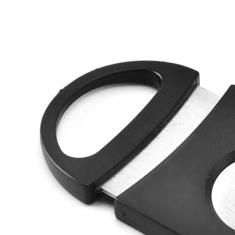 Plastic Stainless Steel Double Blades Cigar Cutter Knife Scissors Cigar Accessories Stainless Steel Cigar tools7816350