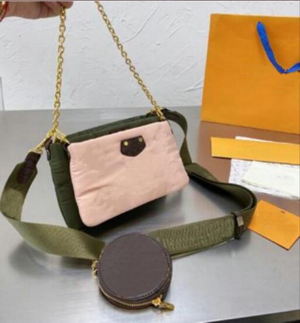 Women winter MULTI POCHETTE ACCESSOIRES bag Fashion Nylon canvas waterproof duffle Shoulder Bag Chain Crossbody bag designer Purse clutch, Green
Women winter MULTI POCHETTE ACCESSOIRES bag Fashion Nylon canvas waterproof duffle Shoulder Bag Chain Crossbody bag designer Purse clutch, Green