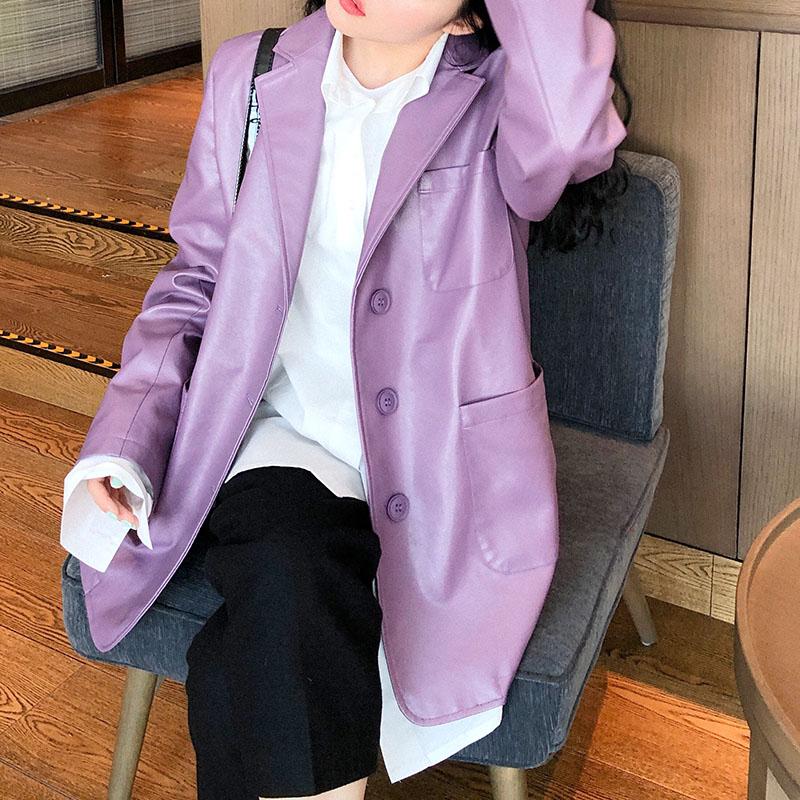 Women's Leather & Faux Elegant Jackets For Women 2021 Spring Autumn PU Tops Plus Size Loose Lady Windbreaker Big Pocket Coats PY138, Purple
Women's Leather & Faux Elegant Jackets For Women 2021 Spring Autumn PU Tops Plus Size Loose Lady Windbreaker Big Pocket Coats PY138, Purple
