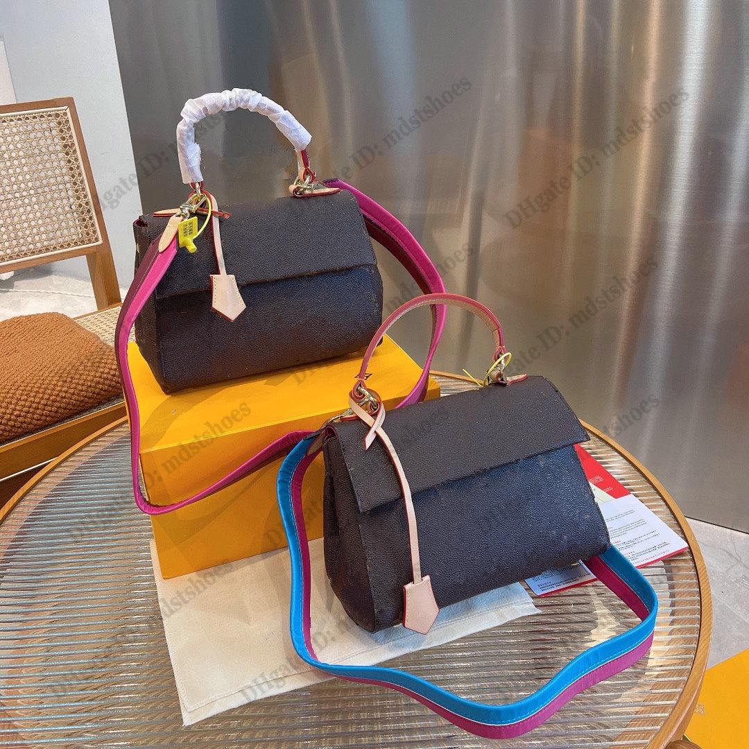 Cluny BB Handbag Designer Women Luxurys Shoulder Bag Classic Monograms Canvas Cross-body Colorful Leather Strap M42738
Cluny BB Handbag Designer Women Luxurys Shoulder Bag Classic Monograms Canvas Cross-body Colorful Leather Strap M42738