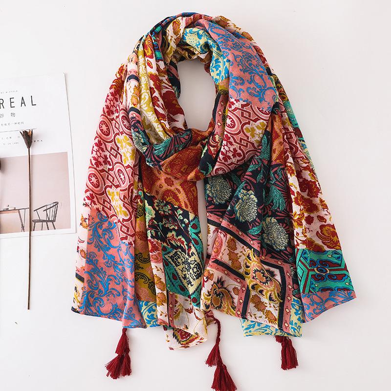 Scarves Fashion Summer Women Cotton Scarf Flower Beach Hijab Shawls And Wraps Female Foulard Echarpe Designer Bandana Long Pareo, Blue;gray
Scarves Fashion Summer Women Cotton Scarf Flower Beach Hijab Shawls And Wraps Female Foulard Echarpe Designer Bandana Long Pareo, Blue;gray