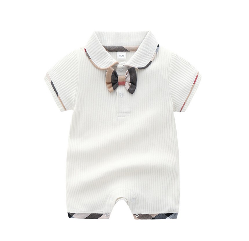 Summer Baby Boys Girls Short Sleeve Rompers With Bowtie Infant Cotton Turn-Down Collar Jumpsuits Toddler Breathable Onesies Kids Clothes Babies Clothing, White
Summer Baby Boys Girls Short Sleeve Rompers With Bowtie Infant Cotton Turn-Down Collar Jumpsuits Toddler Breathable Onesies Kids Clothes Babies Clothing, White