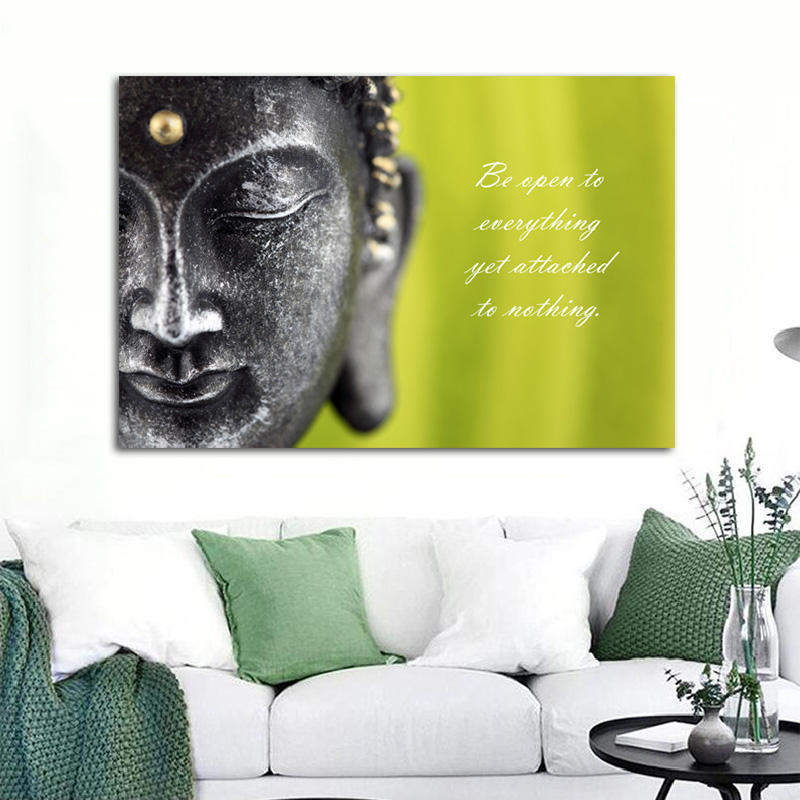 Buddha Inspirational Quotes Canvas Painting Wall Art Pictures For Living Room Study Posters And Prints Home Decor