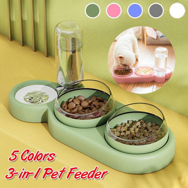 Cat Bowls & Feeders Automatic Feeder Pets Drinker For Cats Dispenser Removable Three Easy To Wash Solid Color Bowl Pet Waterer
Cat Bowls & Feeders Automatic Feeder Pets Drinker For Cats Dispenser Removable Three Easy To Wash Solid Color Bowl Pet Waterer