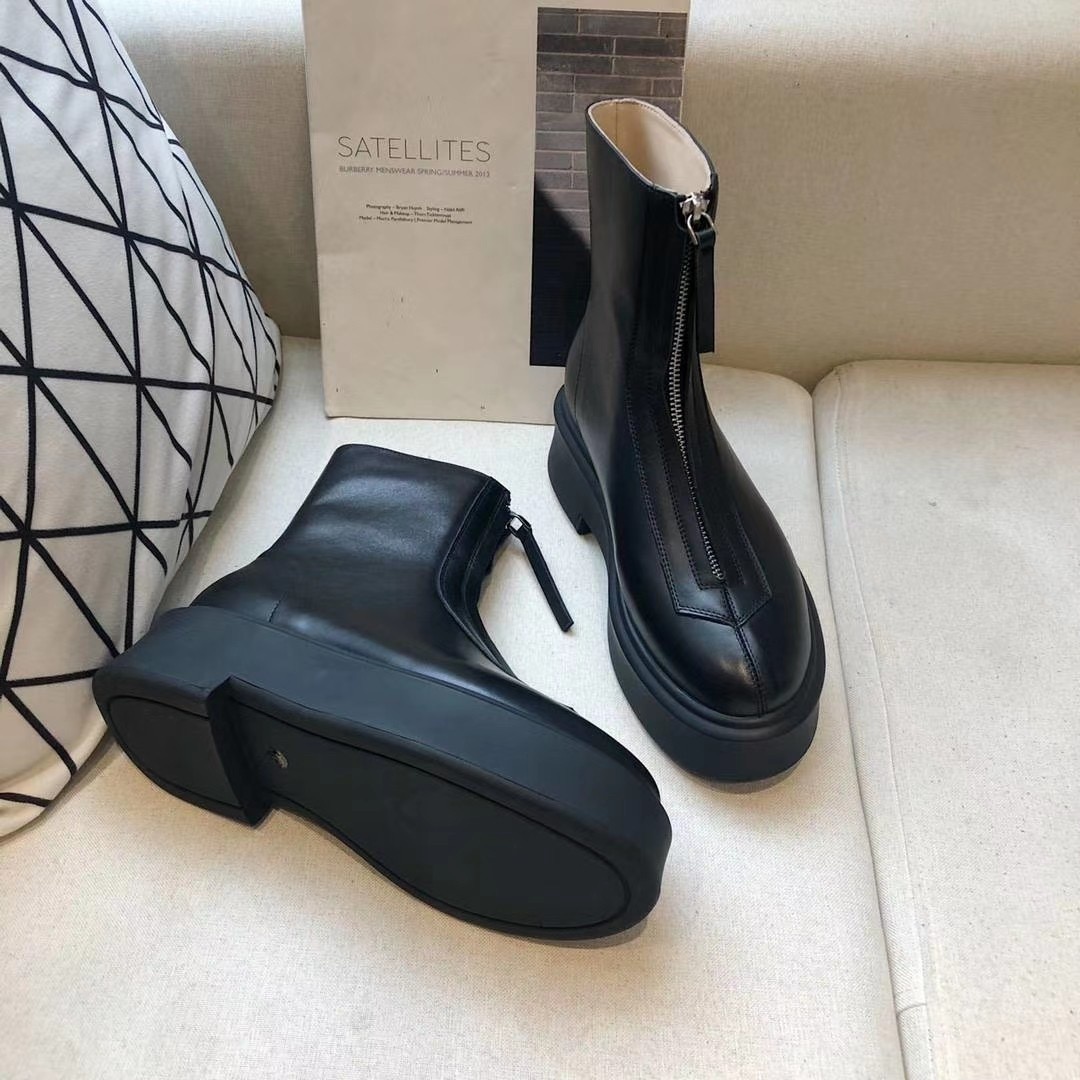smooth The row Leather Ankle Chelsea Boots platform zipper slip-on round Toe block heels Flat Wedges booties chunky boot for women factory f 3DYI, Black polish
smooth The row Leather Ankle Chelsea Boots platform zipper slip-on round Toe block heels Flat Wedges booties chunky boot for women factory f 3DYI, Black polish