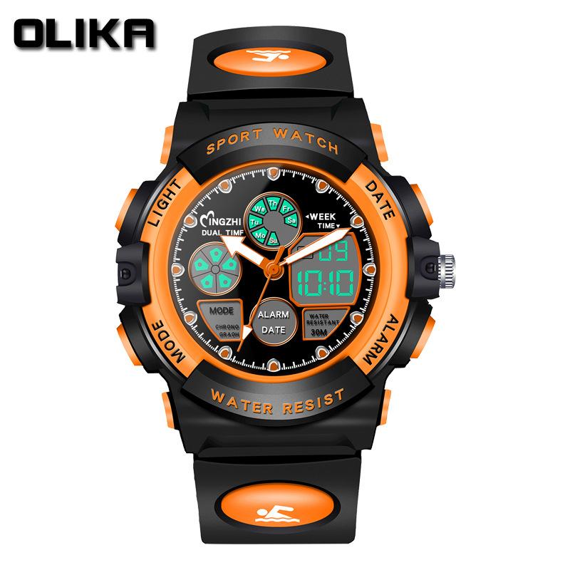 Children's Sports Watch Luminous Chronographe Digital Kid's Watches Electronic LED Wrist Child Clock Gift Reloj Wristwatches, Slivery;brown
Children's Sports Watch Luminous Chronographe Digital Kid's Watches Electronic LED Wrist Child Clock Gift Reloj Wristwatches, Slivery;brown
