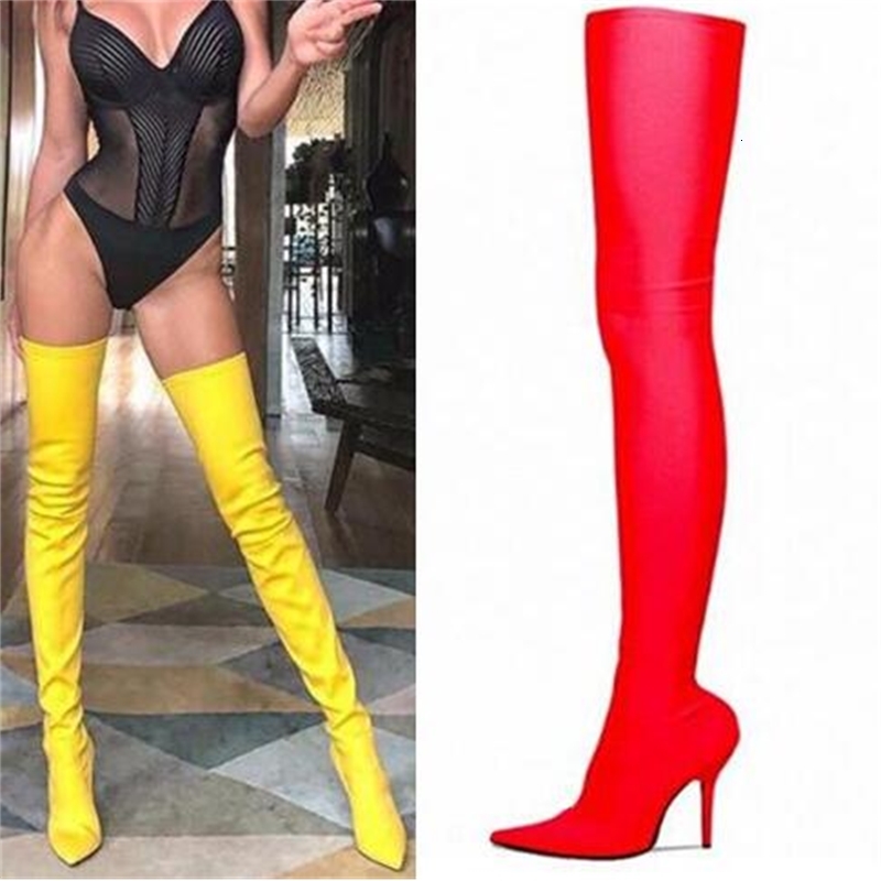 Boots Selling Slim Fit Sock Style Thigh High Satin Shoes Women Prom Party R132, Black
Boots Selling Slim Fit Sock Style Thigh High Satin Shoes Women Prom Party R132, Black