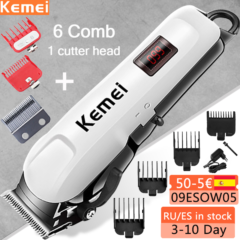 Kemei Electric Hair Clipper Hair cut maching Wireless Trimmer men Professional clipper machine rechargeable hair cut barber 5
Kemei Electric Hair Clipper Hair cut maching Wireless Trimmer men Professional clipper machine rechargeable hair cut barber 5