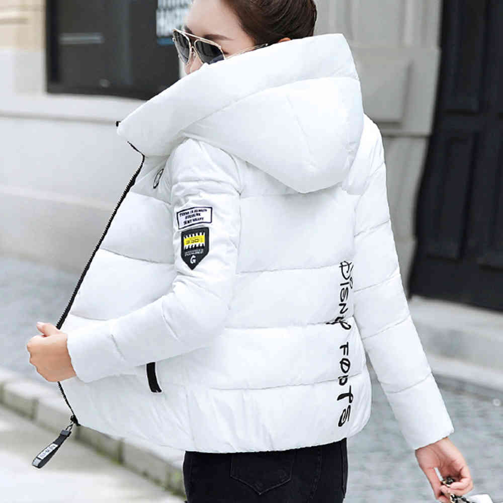Winter Parkas Women Plus Size 5XL Coat Jacket Hooded Thick Warm Short Outerwear Female Slim Cotton Padded Basic Tops 210428