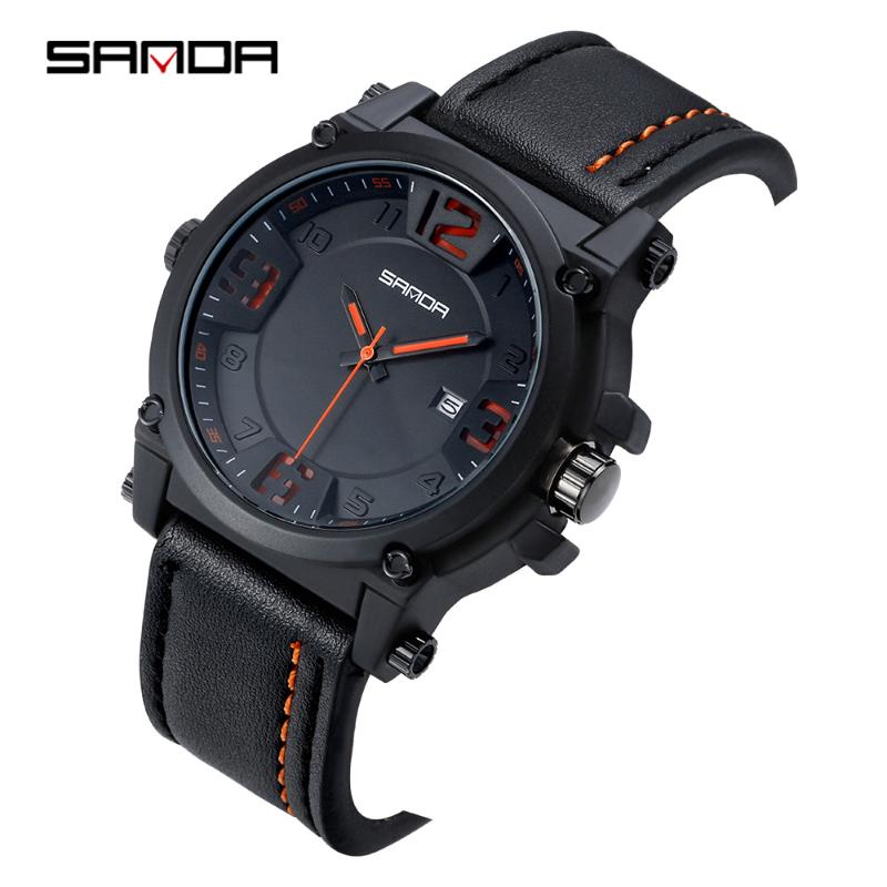 Wristwatches Sanda Top Brand 2021 Fashion Luxury Men's Military Waterproof Leather Sport Quartz Watches Busines Date Casual Clock, Brown
Wristwatches Sanda Top Brand 2021 Fashion Luxury Men's Military Waterproof Leather Sport Quartz Watches Busines Date Casual Clock, Brown