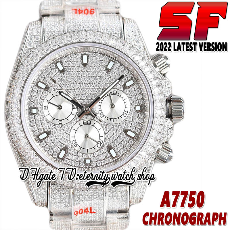 2022 SF 116509 ETA 7750 SA7750 Chronograph Automatic Mens Watch 116576 Diamond Dial 904L Stainless Case Iced Out Diamonds Bracelet Eternity Jewelry Watches 116589, Watch waterproof cost
2022 SF 116509 ETA 7750 SA7750 Chronograph Automatic Mens Watch 116576 Diamond Dial 904L Stainless Case Iced Out Diamonds Bracelet Eternity Jewelry Watches 116589, Watch waterproof cost