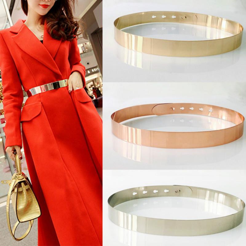 Belts Fashion Women Adjustable Metal Designer Belt Bling Gold Silver Plate Vintage Ladies Dress Simple Luxury Mirror Waistband
Belts Fashion Women Adjustable Metal Designer Belt Bling Gold Silver Plate Vintage Ladies Dress Simple Luxury Mirror Waistband
