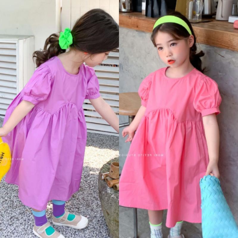 Girl's Dresses Kids Baby Girls Summer Short Sleeve Ruhced Solid Cotton Casual Toddler Children Clothes 3-8Y, Red;yellow
Girl's Dresses Kids Baby Girls Summer Short Sleeve Ruhced Solid Cotton Casual Toddler Children Clothes 3-8Y, Red;yellow