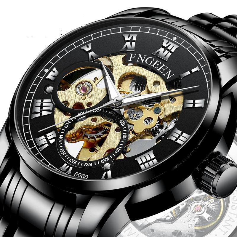 Watch Male Mechanical Net Red Tip Goods Waterproof Luminous Automatic Brand Trend Men's Domineering Wristwatches, Brown
Watch Male Mechanical Net Red Tip Goods Waterproof Luminous Automatic Brand Trend Men's Domineering Wristwatches, Brown